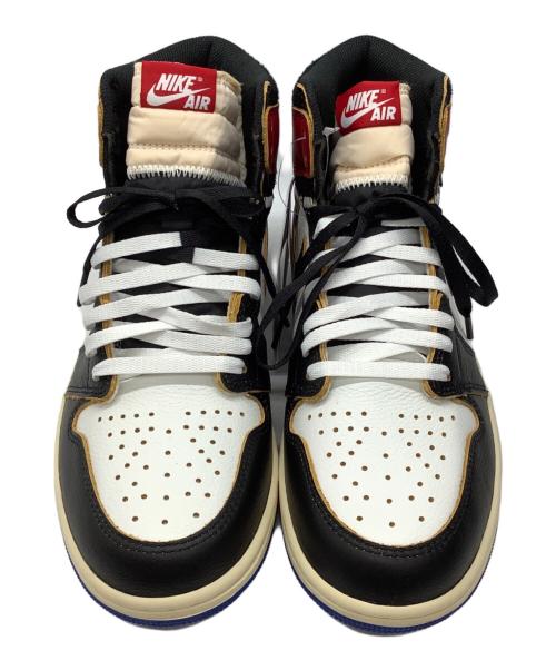NIKE（ナイキ）NIKE (ナイキ) FRAGMENT DESIGN (フラグメントデザイン) UNION (ユニオン) ハイカットスニーカー ホワイト×ブラック×レッド×ブルー サイズ:27.5 未使用品の古着・服飾アイテム