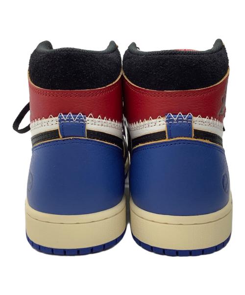 NIKE（ナイキ）NIKE (ナイキ) FRAGMENT DESIGN (フラグメントデザイン) UNION (ユニオン) ハイカットスニーカー ホワイト×ブラック×レッド×ブルー サイズ:27.5 未使用品の古着・服飾アイテム