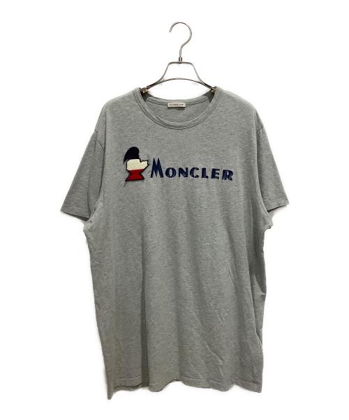 MONCLER（モンクレール）MONCLER (モンクレール) ロゴTシャツ グレー サイズ:Lの古着・服飾アイテム