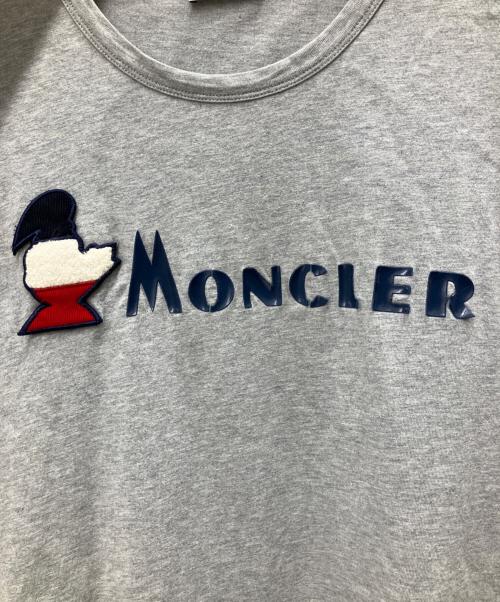 MONCLER（モンクレール）MONCLER (モンクレール) ロゴTシャツ グレー サイズ:Lの古着・服飾アイテム