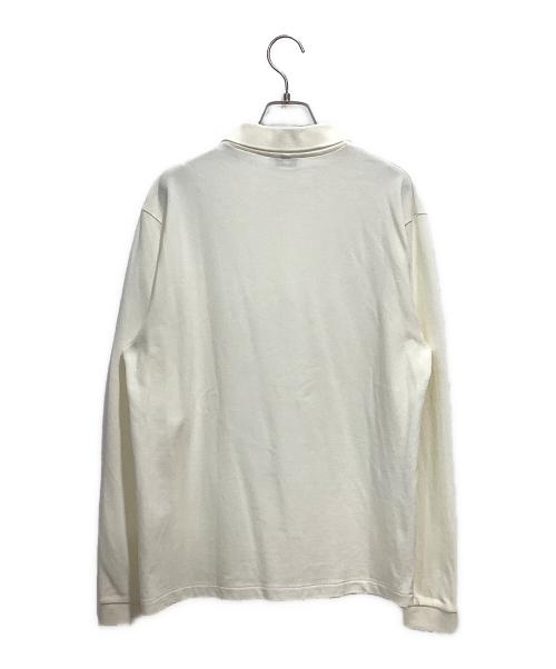 ELACIO（エラシオ）elacio (エラシオ) 長袖ポロシャツ ホワイト サイズ:Lの古着・服飾アイテム