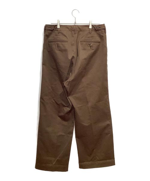 AURALEE（オーラリー）AURALEE (オーラリー) WASHED FINX CHINO WIDE PANTS ブラウン サイズ:4の古着・服飾アイテム