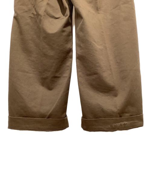 AURALEE（オーラリー）AURALEE (オーラリー) WASHED FINX CHINO WIDE PANTS ブラウン サイズ:4の古着・服飾アイテム