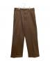 AURALEE（オーラリー）の古着「WASHED FINX CHINO WIDE PANTS」｜ブラウン
