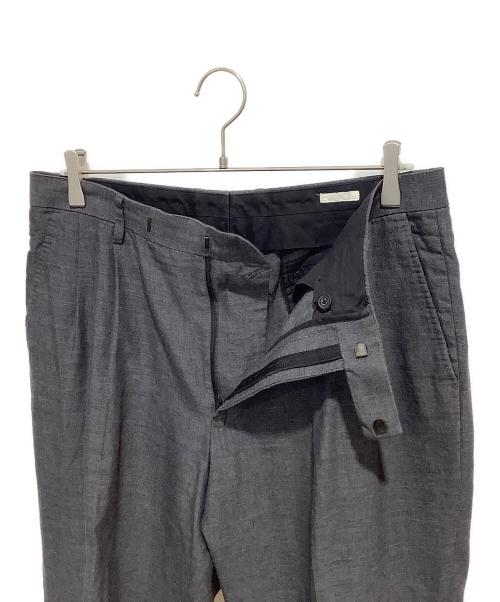 COMOLI（コモリ）COMOLI (コモリ) リネンウール2タックパンツ グレー サイズ:3の古着・服飾アイテム