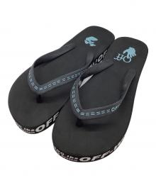 OFFWHITE（オフホワイト）の古着「RUBBER FLIP FLOP」｜ブラックxホワイト