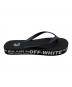 中古・古着 OFFWHITE (オフホワイト) RUBBER FLIP FLOP ブラックxホワイト サイズ:43：7000円