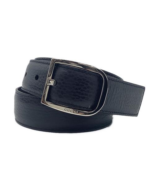 GUCCI（グッチ）GUCCI (グッチ) レザーベルト ブルーの古着・服飾アイテム