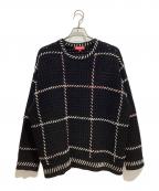 SUPREMEシュプリーム）の古着「Quilt Stitch Sweater」｜ブラック