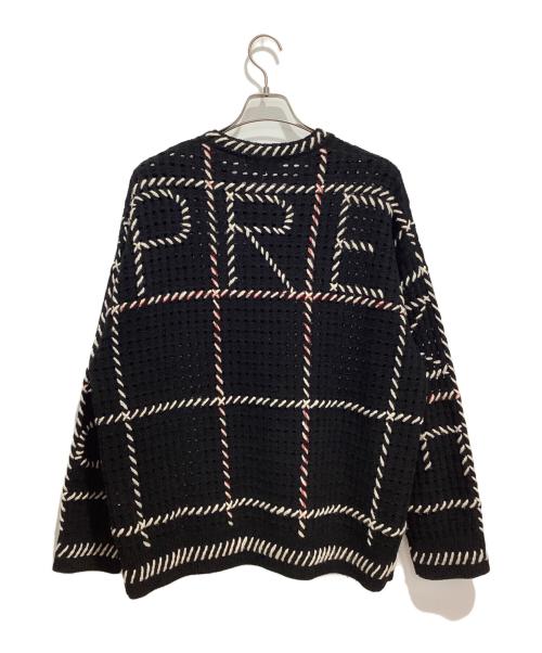 SUPREME（シュプリーム）SUPREME (シュプリーム) Quilt Stitch Sweater ブラック サイズ:Mの古着・服飾アイテム