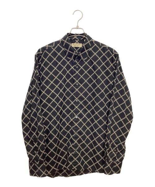 BURBERRY（バーバリー）BURBERRY (バーバリー) 長袖シャツ ブラック サイズ:XLの古着・服飾アイテム