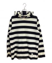 SUPREME（シュプリーム）の古着「Hooded L/S Striped Tee」｜ブラック×ホワイト