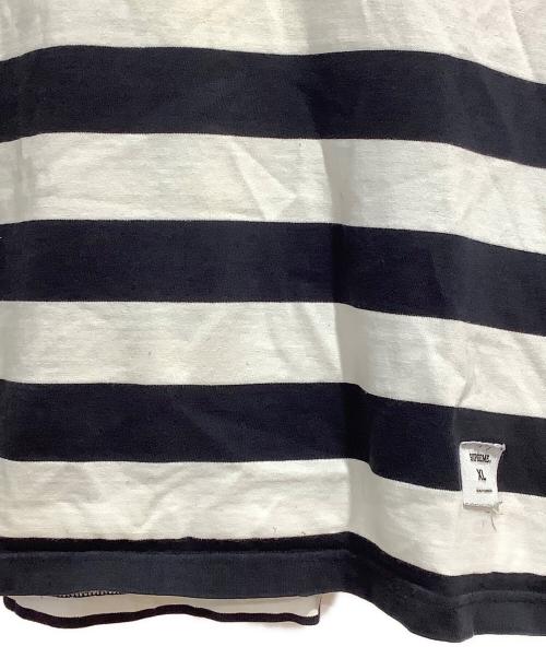 SUPREME（シュプリーム）Supreme (シュプリーム) Hooded L/S Striped Tee ブラック×ホワイト サイズ:XLの古着・服飾アイテム