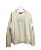 SUPREMEシュプリーム）の古着「Cutout Logo Crewneck」｜ホワイト