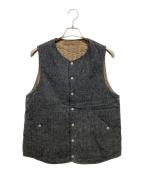 anachronormアナクロノーム）の古着「Herringbone Mid-Layer Quilt Warm Vest」｜グレー