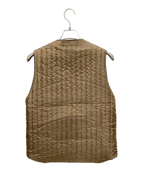 anachronorm（アナクロノーム）anachronorm (アナクロノーム) Herringbone Mid-Layer Quilt Warm Vest グレー サイズ:01の古着・服飾アイテム