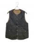 anachronorm（アナクロノーム）の古着「Herringbone Mid-Layer Quilt Warm Vest」｜グレー