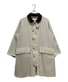 Barbour×SHIPS（バブアー×シップス）の古着「BURGHLEY MODIFI ソリッドコート」｜ホワイト