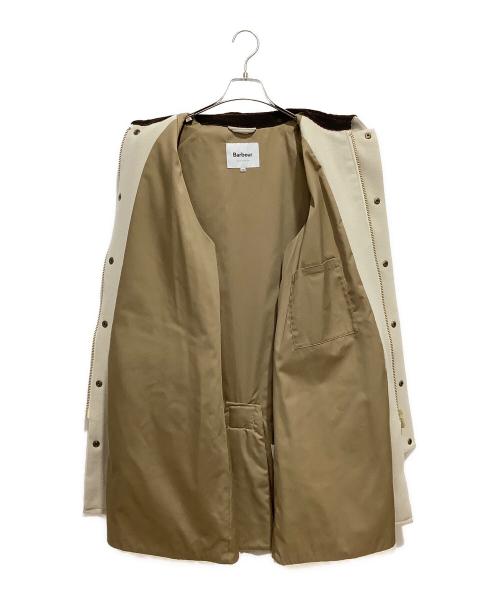 Barbour（バブアー）Barbour (バブアー) SHIPS (シップス) BURGHLEY MODIFI ソリッドコート ホワイト サイズ:Mの古着・服飾アイテム