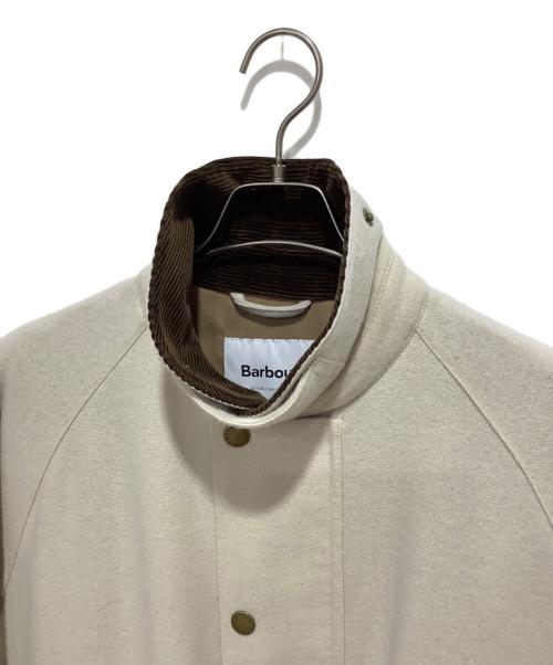 Barbour（バブアー）Barbour (バブアー) SHIPS (シップス) BURGHLEY MODIFI ソリッドコート ホワイト サイズ:Mの古着・服飾アイテム