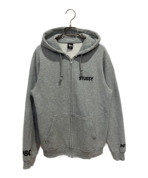 stussy（ステューシー）stussy (ステューシー) ジップパーカー グレー サイズ:Mの古着・服飾アイテム