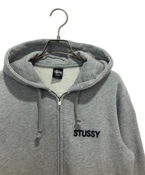 stussy（ステューシー）stussy (ステューシー) ジップパーカー グレー サイズ:Mの古着・服飾アイテム