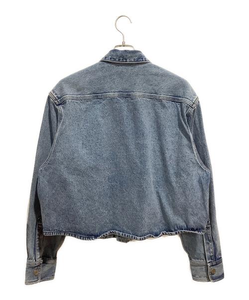 AMI PARIS（アミ パリス）AMI PARIS (アミ パリス) Ami De Coeur Cropped Shirt インディゴ サイズ:Mの古着・服飾アイテム