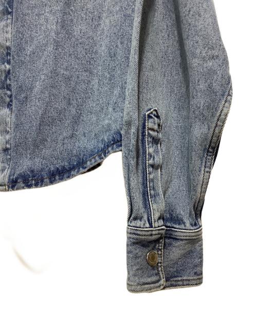 AMI PARIS（アミ パリス）AMI PARIS (アミ パリス) Ami De Coeur Cropped Shirt インディゴ サイズ:Mの古着・服飾アイテム