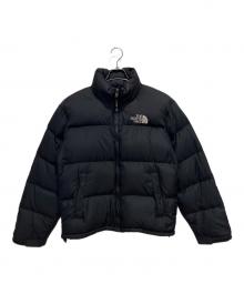 THE NORTH FACE（ザ ノース フェイス）の古着「ヌプシジャケット センターロゴ」｜ブラック