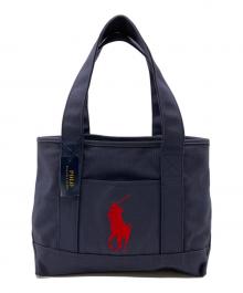 POLO RALPH LAUREN（ポロ・ラルフローレン）の古着「スクール トート ミッド」｜ネイビー