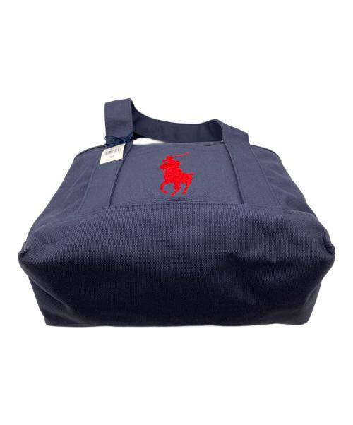 POLO RALPH LAUREN（ポロ・ラルフローレン）POLO RALPH LAUREN (ポロ・ラルフローレン) スクール トート ミッド ネイビーの古着・服飾アイテム