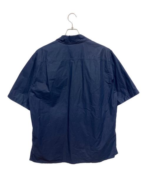 STONE ISLAND（ストーンアイランド）STONE ISLAND (ストーンアイランド) Stripe-Detail Marina Cotton Overshirt ブルー サイズ:Lの古着・服飾アイテム