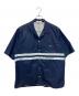 STONE ISLAND（ストーンアイランド）の古着「Stripe-Detail Marina Cotton Overshirt」｜ブルー