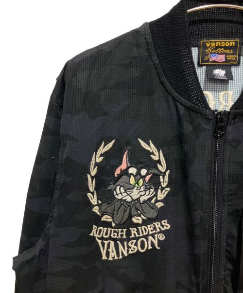 VANSON（バンソン）VANSON (バンソン) TOM＆JERRY MA-1ジャケット ブラック サイズ:Lの古着・服飾アイテム