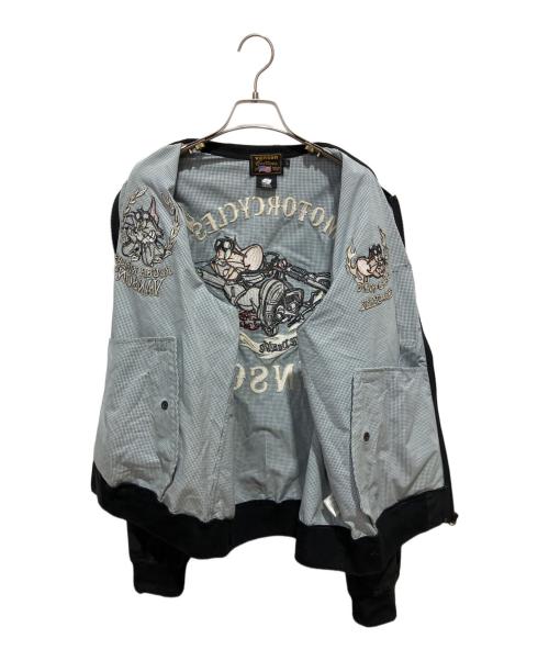 VANSON（バンソン）VANSON (バンソン) TOM＆JERRY MA-1ジャケット ブラック サイズ:Lの古着・服飾アイテム