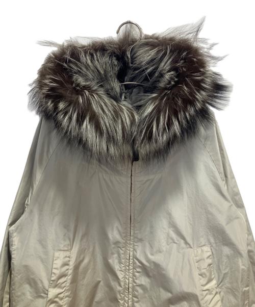 'S Max Mara（エスマックスマーラ）'S Max Mara (エスマックスマーラ) ナイロンフーデットコート グレー サイズ:40の古着・服飾アイテム
