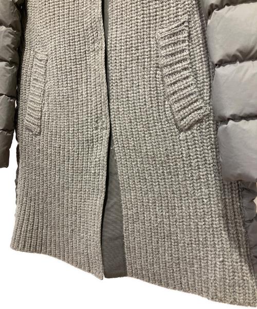 HERNO（ヘルノ）HERNO (ヘルノ) 切替ニットダウンジャケット グレー サイズ:42の古着・服飾アイテム