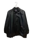 LOTTOロット）の古着「PU COATED COACH JACKET」｜ブラック