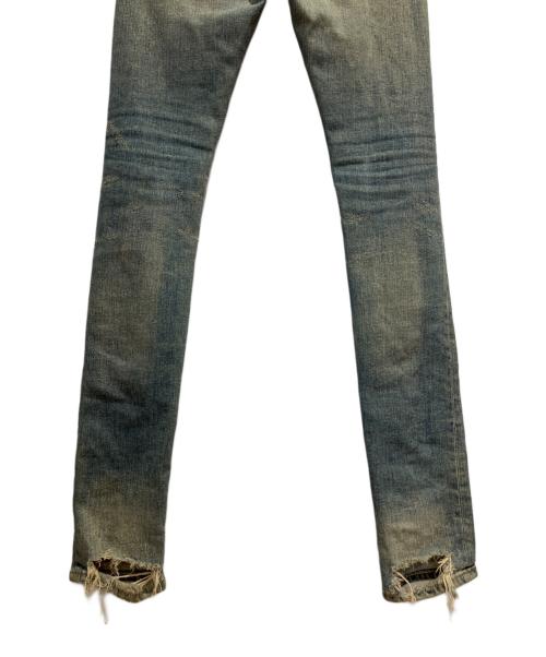 Saint Laurent Paris（サンローランパリ）Saint Laurent Paris (サンローランパリ) デストロイ加工デニムパンツ ブルー サイズ:29の古着・服飾アイテム