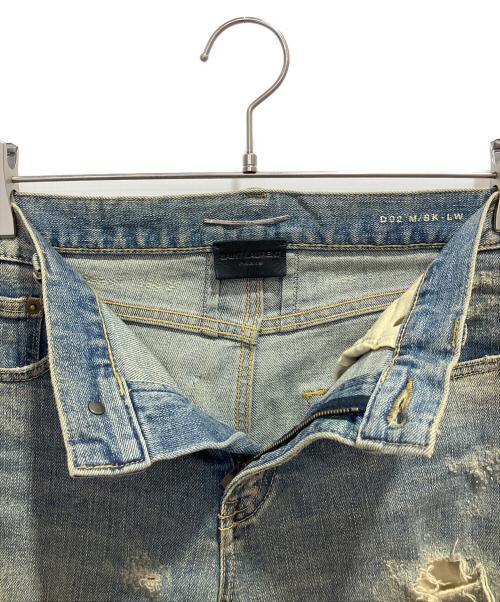 Saint Laurent Paris（サンローランパリ）Saint Laurent Paris (サンローランパリ) デストロイ加工デニムパンツ ブルー サイズ:29の古着・服飾アイテム