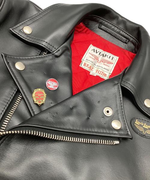 Lewis Leathers（ルイスレザース）Lewis Leathers (ルイスレザース) ライトニングダブルライダースジャケット ホースハイド ブラック サイズ:38の古着・服飾アイテム