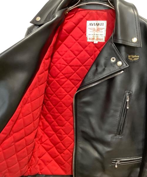 Lewis Leathers（ルイスレザース）Lewis Leathers (ルイスレザース) ライトニングダブルライダースジャケット ホースハイド ブラック サイズ:38の古着・服飾アイテム