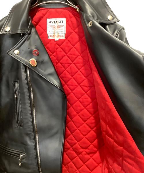 Lewis Leathers（ルイスレザース）Lewis Leathers (ルイスレザース) ライトニングダブルライダースジャケット ホースハイド ブラック サイズ:38の古着・服飾アイテム