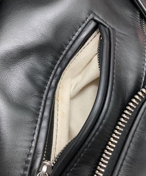 Lewis Leathers（ルイスレザース）Lewis Leathers (ルイスレザース) ライトニングダブルライダースジャケット ホースハイド ブラック サイズ:38の古着・服飾アイテム