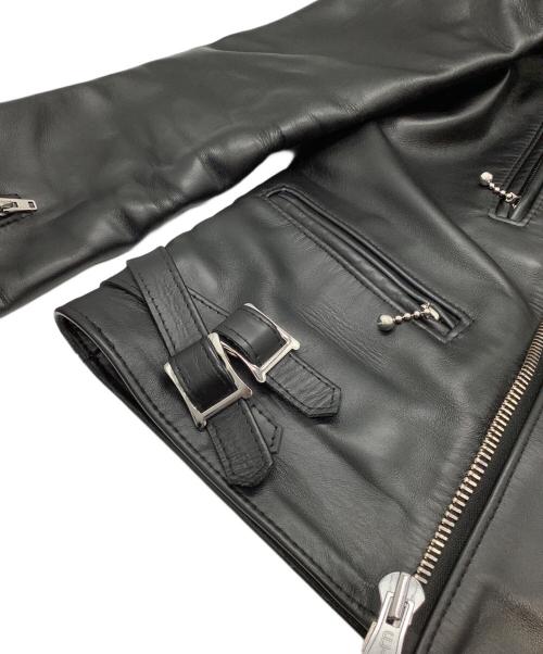 Lewis Leathers（ルイスレザース）Lewis Leathers (ルイスレザース) ライトニングダブルライダースジャケット ホースハイド ブラック サイズ:38の古着・服飾アイテム
