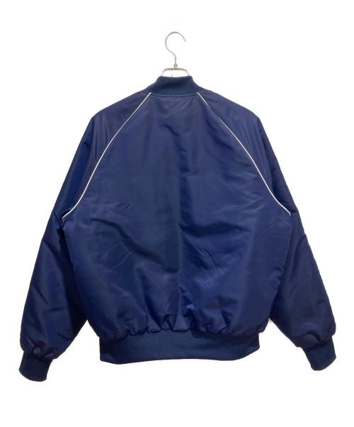 adidas（アディダス）adidas (アディダス) キルティング SST ボンバージャケット ネイビー×ホワイト サイズ:XLの古着・服飾アイテム