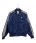 adidas（アディダス）の古着「キルティング SST ボンバージャケット」｜ネイビー×ホワイト