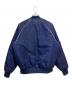 adidas (アディダス) キルティング SST ボンバージャケット ネイビー×ホワイト サイズ:XL：7000円