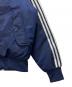 中古・古着 adidas (アディダス) キルティング SST ボンバージャケット ネイビー×ホワイト サイズ:XL：7000円