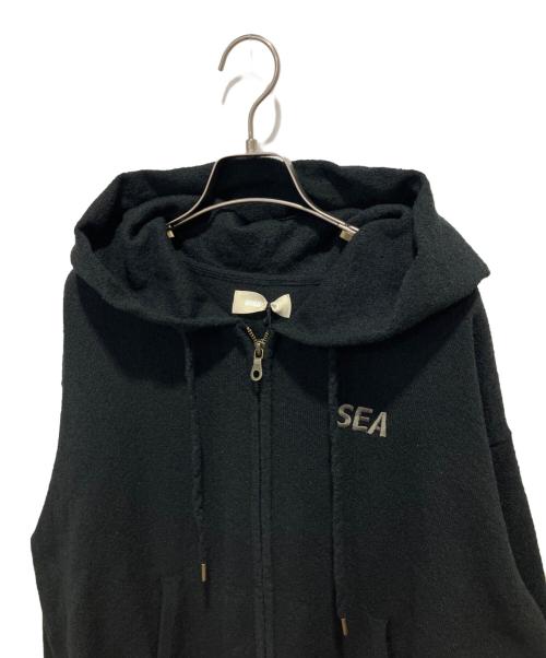 WIND AND SEA（ウィンダンシー）WIND AND SEA (ウィンダンシー) Bouclet Zip-up Hooded Sweatshirt ブラック サイズ:Sの古着・服飾アイテム